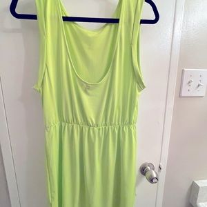 Neon green H&M summer dress